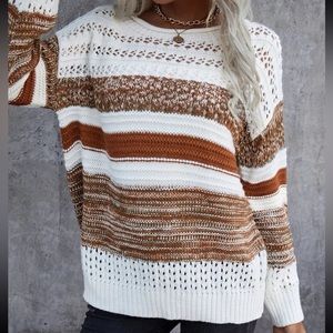 Stripe Pattern Sweater NWOT